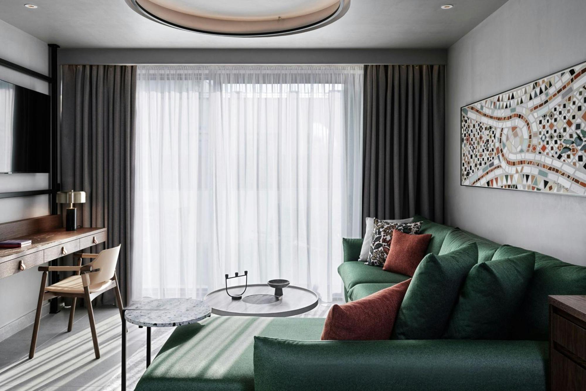 Hotel Monasty, Thessaloniki, Autograph Collection Exterior foto A 3D interior rendering of a living room